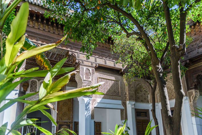 Interior garden of the Dar si Said Museum