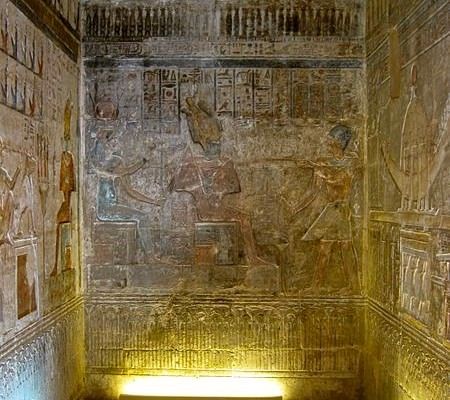 Interior of Hathor Temple - Photo by Olaf Tausch