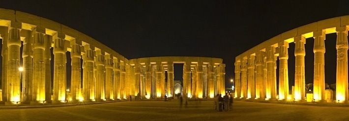 Hypostyle Hall Panorama, Luxor Temple