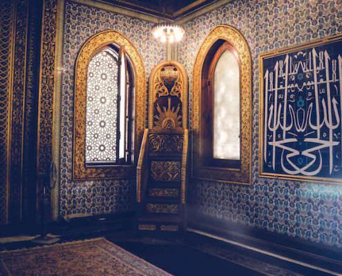 View inside Mosque of Muhammad Ali at Manial Palace