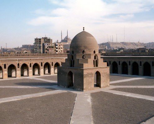Ibn Tulun Mosque is the largest mosque in Cairo in terms of land area